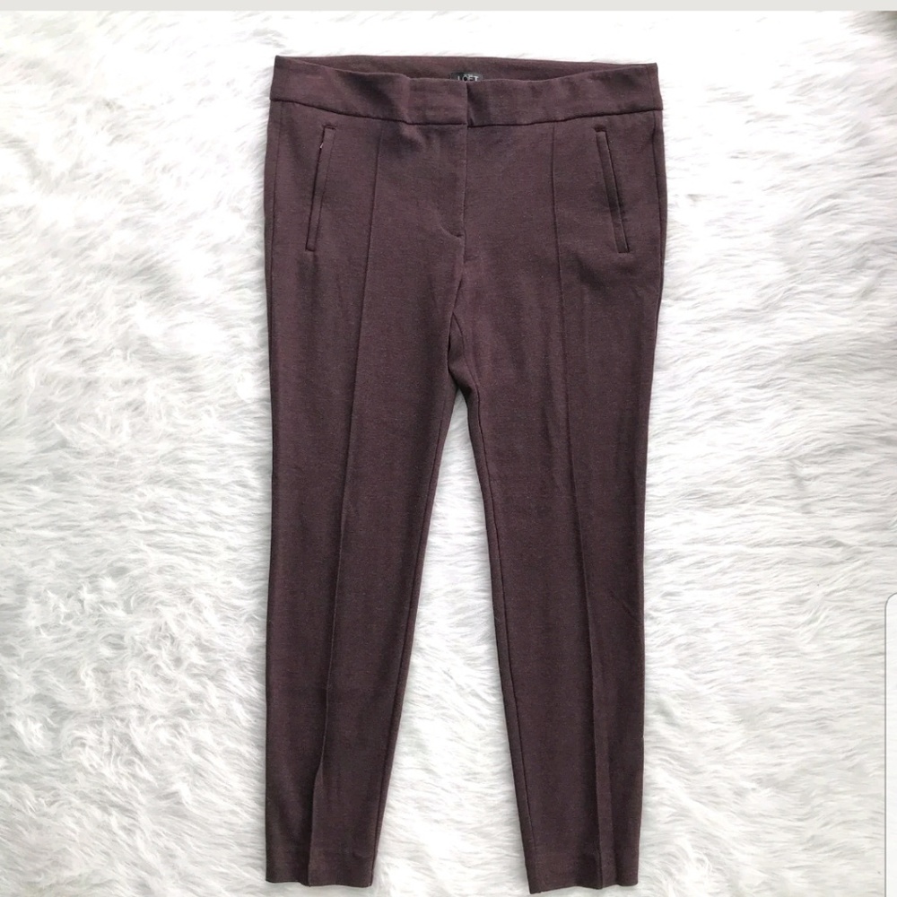 LOFT Seamed Heathered Legging Ponte Pants
